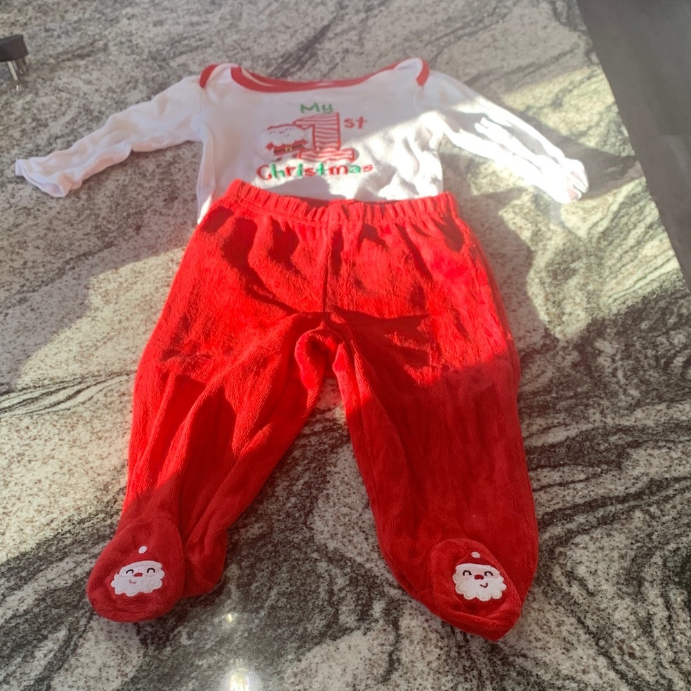 My First Christmas Baby Outfit